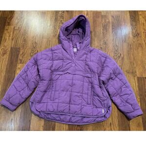 Free People Movement Pipa Packable Pullover Jacket Purple Women’s Size Large